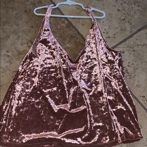Velvet tank top